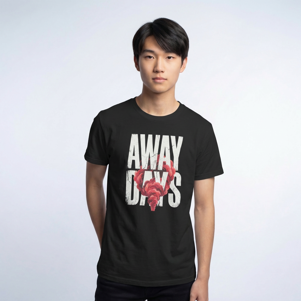Offside Garb Debut Streetwear T-Shirt — Men Model 2 mockup