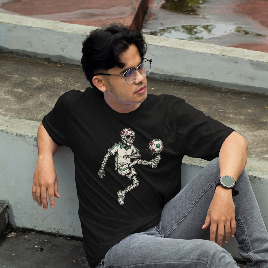 2026 North American Hosts United Football Graphic T-Shirt — Studio Pose Model mockup