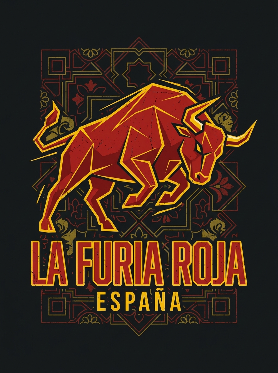 Spain — Create a vibrant, dynamic fan tee shirt 
